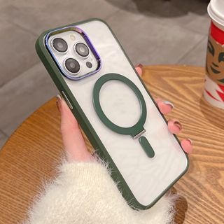 隱形磁吸航空合金支架可無線充 防摔殼 手機殼 適用於 iPhone 14 13 12 Pro Max i14 14pro-細節圖4