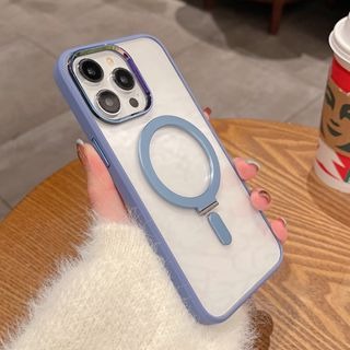 隱形磁吸航空合金支架可無線充 防摔殼 手機殼 適用於 iPhone 14 13 12 Pro Max i14 14pro-細節圖5