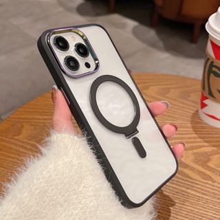 隱形磁吸航空合金支架可無線充 防摔殼 手機殼 適用於 iPhone 14 13 12 Pro Max i14 14pro-細節圖7