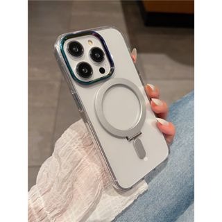 隱形磁吸航空合金支架可無線充 防摔殼 手機殼 適用於 iPhone 14 13 12 Pro Max i14 14pro-細節圖8