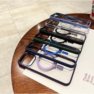 隱形磁吸航空合金支架可無線充 防摔殼 手機殼 適用於 iPhone 14 13 12 Pro Max i14 14pro-細節圖9
