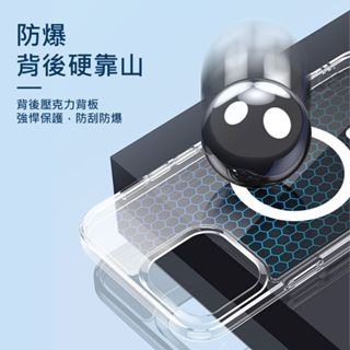 Magsafe透明手機殼 防摔透明殼適用iPhone 14 13 12 11 Pro Max XR XS i11 i13-細節圖2