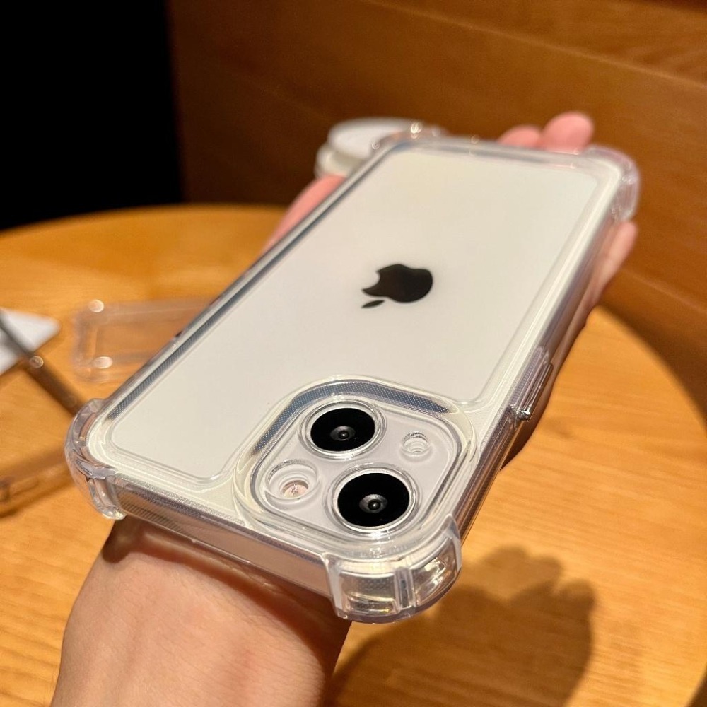 適用於蘋果14 13Promax透明防摔手機殼iPhone11 12Pro四角全包透明-細節圖2