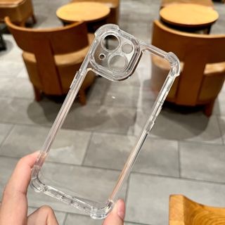 適用於蘋果14 13Promax透明防摔手機殼iPhone11 12Pro四角全包透明-細節圖7