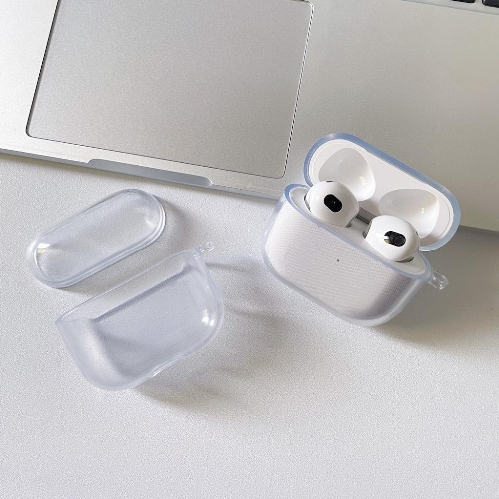 霧面磨砂白色 AirPods Pro2 Pro 1代 2代 3代 保護套 耳機殼 保護殼 軟殼 全透明 黑-細節圖4