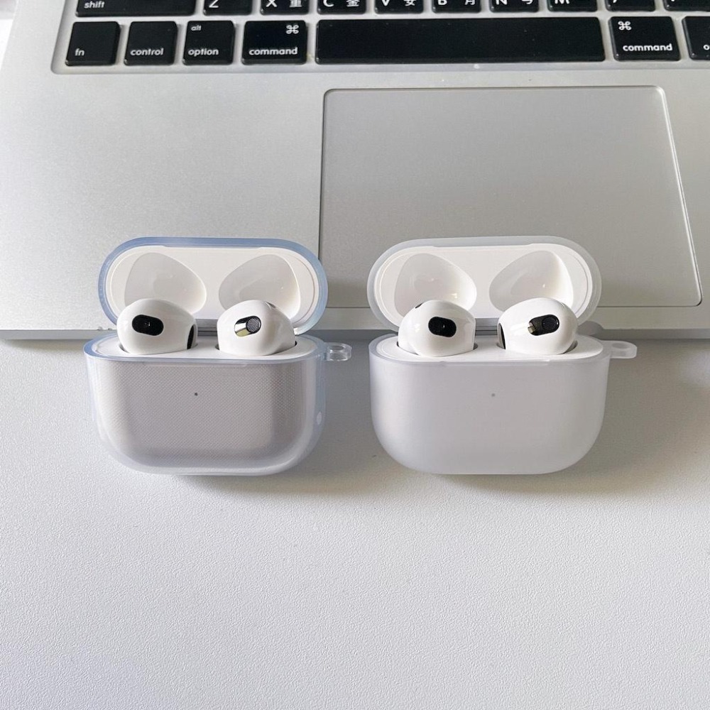 霧面磨砂白色 AirPods Pro2 Pro 1代 2代 3代 保護套 耳機殼 保護殼 軟殼 全透明 黑-細節圖6