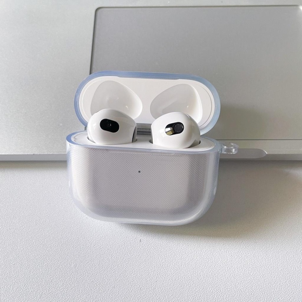 霧面磨砂白色 AirPods Pro2 Pro 1代 2代 3代 保護套 耳機殼 保護殼 軟殼 全透明 黑-細節圖9