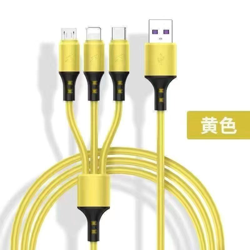 💥🔥熱銷💥現貨秒出貨 加長2米3米快充三合一充電線 數據線手機適用華為VIVOPP小米一拖三傳輸線 充電線 數據線-細節圖7