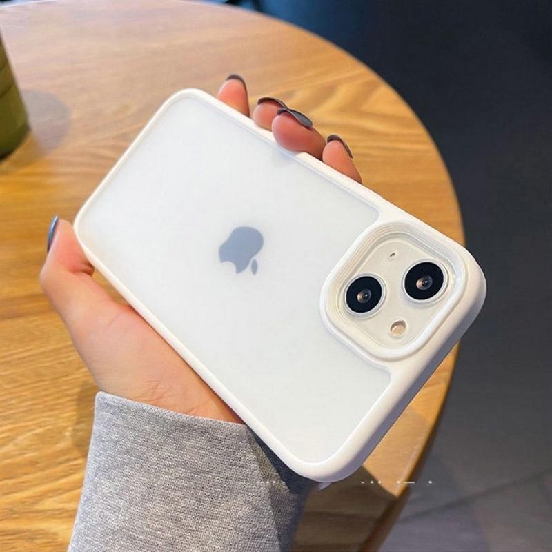 撞色磨砂 防摔手機殼適用iPhone 14 13 12 11 Pro Max XR XS i11 i12 i13 i14-細節圖4