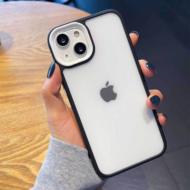 撞色磨砂 防摔手機殼適用iPhone 14 13 12 11 Pro Max XR XS i11 i12 i13 i14-細節圖6