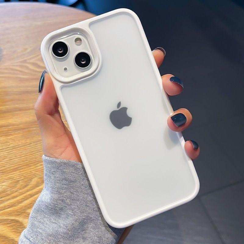 撞色磨砂 防摔手機殼適用iPhone 14 13 12 11 Pro Max XR XS i11 i12 i13 i14-細節圖8