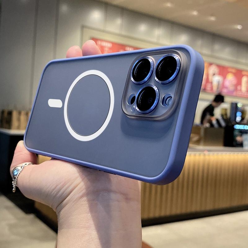MagSafe充電磁吸殼 適用 iPhone 14 手機殼 11 12 13 Pro Max 保護殼 防摔殼 膚感防指紋-細節圖9