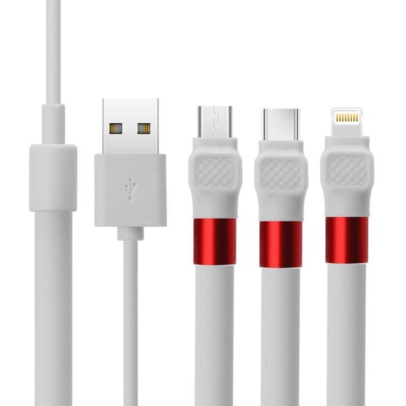 c手機摺叠萬向 手機支架數據線 快充數據線 支架數據線 多功能三合一快充數據線 桌面懶人充電線-細節圖8