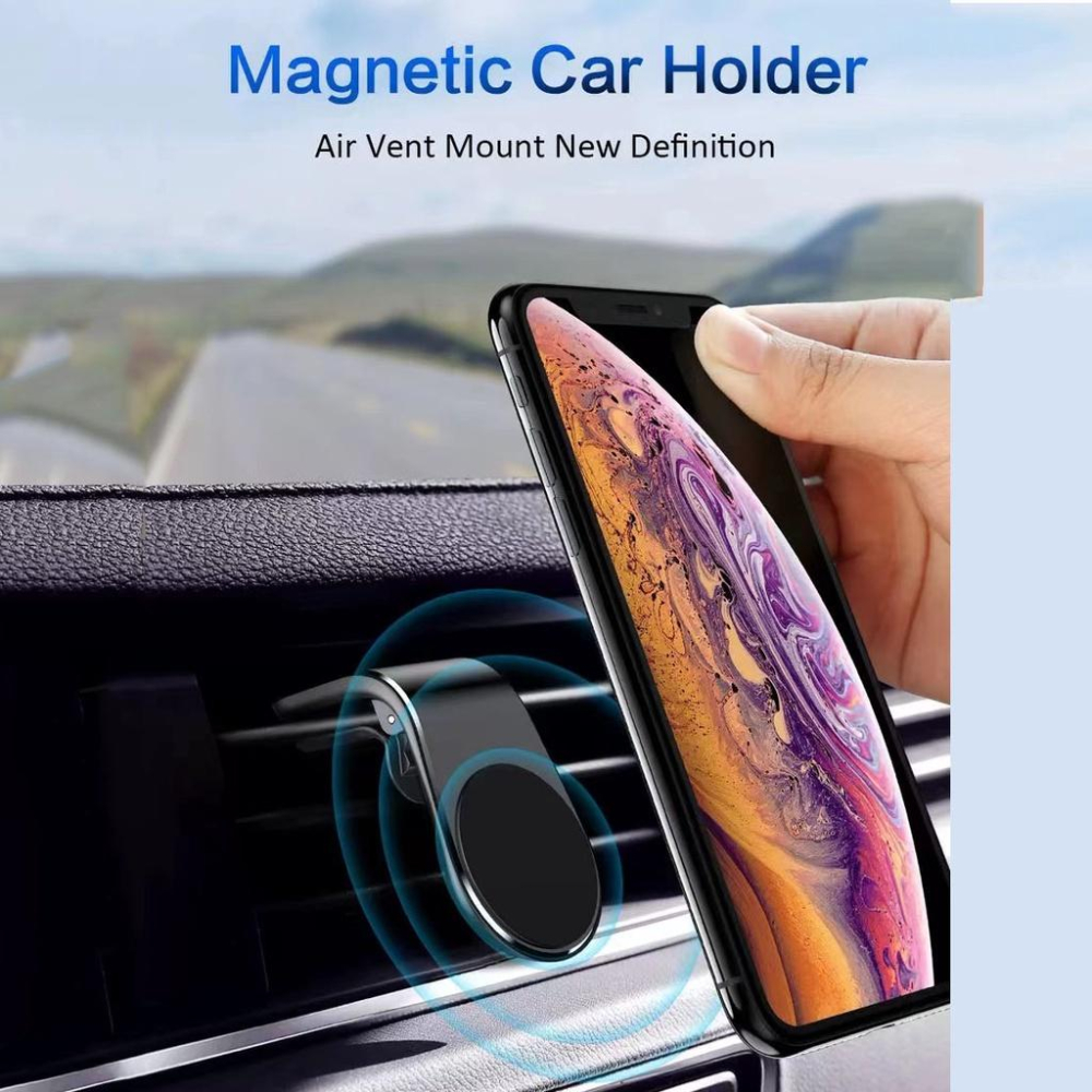 磁吸手機支架 磁吸式手機車支架 手機支架 磁性導航手機架 磁鐵汽車支架 磁吸冷氣出風口車通用手機架 車用手機座85-細節圖7