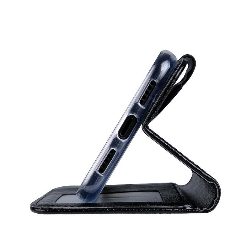 bk 適用於Samsung三星A8 A8+Plus 2018手機殼月詩蠶絲紋翻蓋式皮套-細節圖3