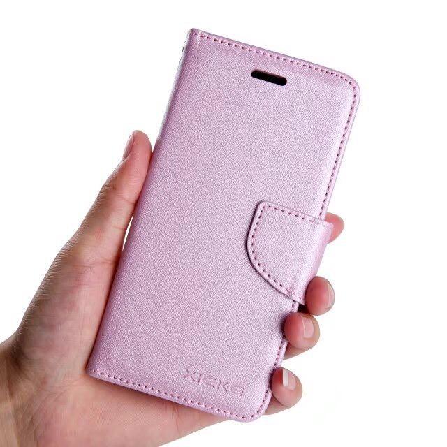 bk 月詩手機皮套 三星 J7 Prime/J7 Plus 細膩耐磨蠶絲紋皮套 掀蓋皮套 側翻磁扣皮套 可立式-細節圖4