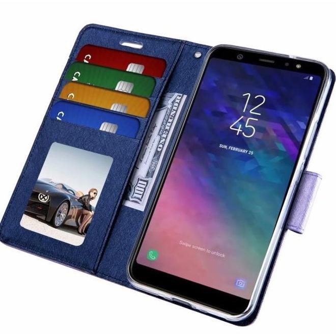 bk 炫色月詩皮套適用 SONY XZ2 PREMIUM/XZPREMIUM 手機皮套 插卡皮套 反磁扣皮套-細節圖2