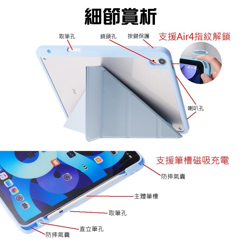 bk 新iPad Air4/Pro11 壓克力筆槽變形保護套 mini6美背皮套 7/8/9代10.2吋-細節圖8