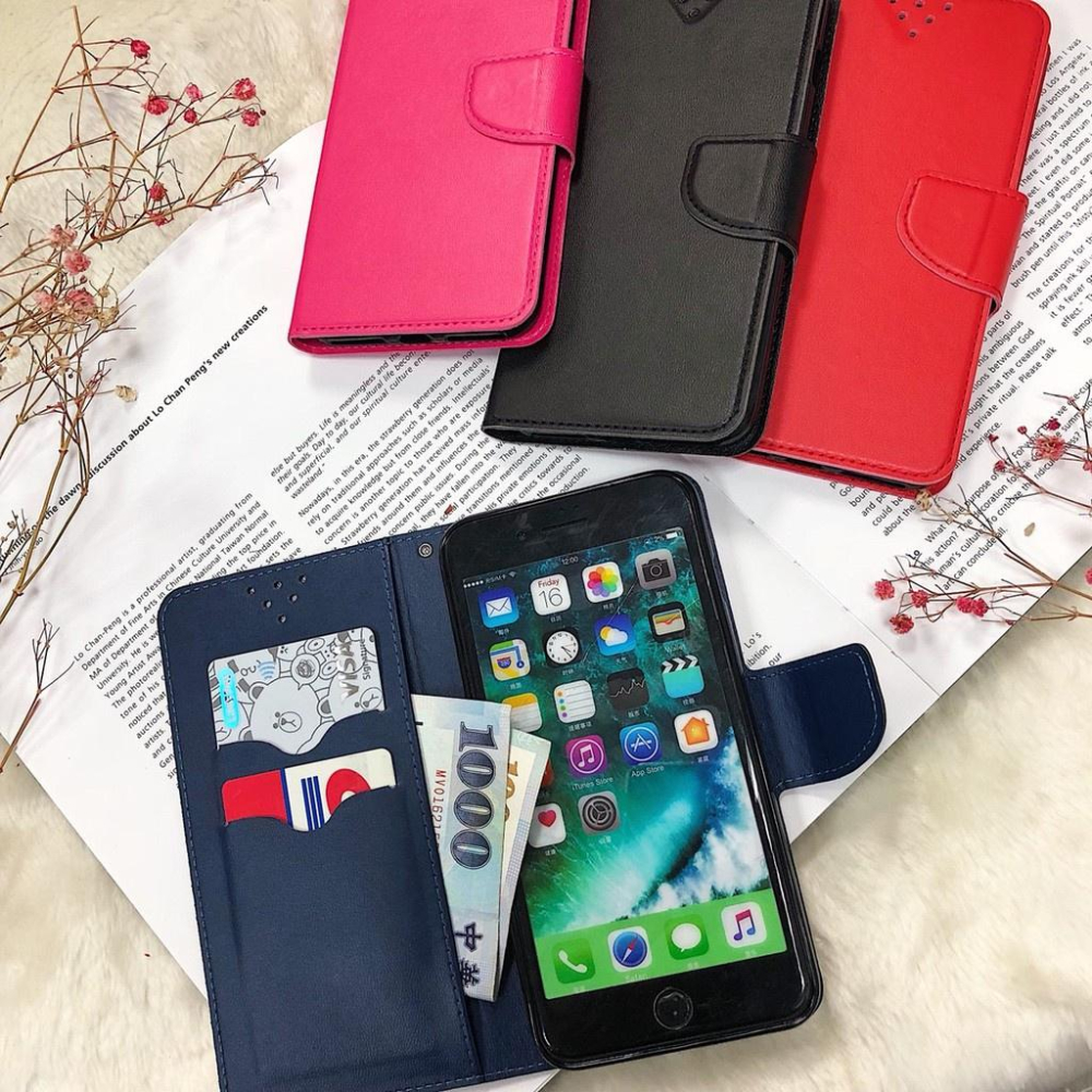 bk 三星 A8 2016 2018 A8+ A8 Star A8s 素色磁扣 側翻插卡 可站立手機皮套-細節圖6