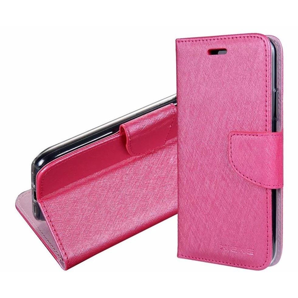 bk 月詩掀蓋皮套適用OPPO R17/R17 Pro/R15/R15 Pro 側翻皮套 蠶絲紋皮套 手機皮套 插卡皮套-細節圖3