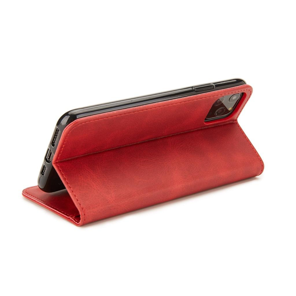 bk 小牛紋無扣可立式皮套 適用 iPhone X/XS Max/XR/I6/I7/I8/SE2/I6+/I7+/I8+-細節圖6