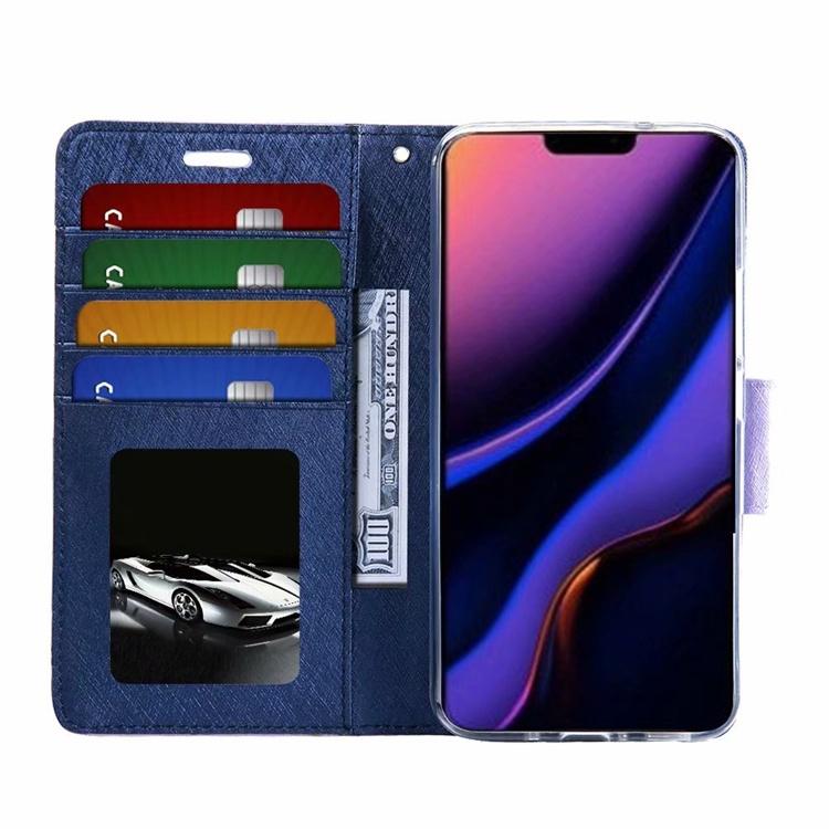 bk 適用于samsung A52 5G月詩蠶絲紋A72皮套A42翻蓋保護套掛繩手機殼-細節圖7