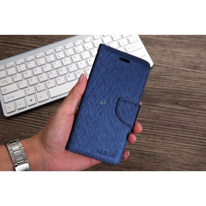 bk 月詩側翻皮套 適用iPhone 7 i8 i7plus i8plus SE2蠶絲紋皮套 掀蓋磁扣皮套 可立可插卡皮-細節圖4