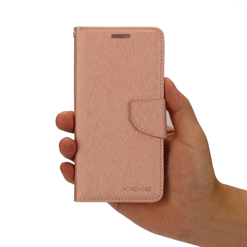 bk XIEKE月詩蠶絲紋紅米Note8翻蓋手機皮套紅米Note8pro手機保護套殼redmi Note8T書本-細節圖2