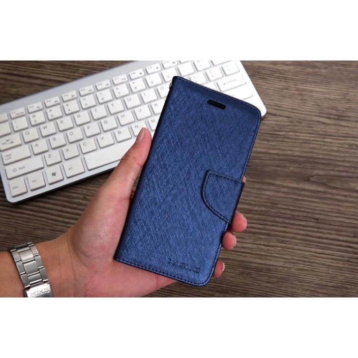 bk 月詩側翻皮套 適用iPhone 7 i8 i7plus i8plus SE2蠶絲紋皮套 掀蓋磁扣皮套 可立式-細節圖4