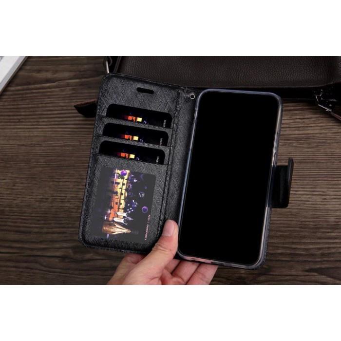 bk 月詩側翻皮套 適用iPhone 7 i8 i7plus i8plus SE2蠶絲紋皮套 掀蓋磁扣皮套 可立式-細節圖5