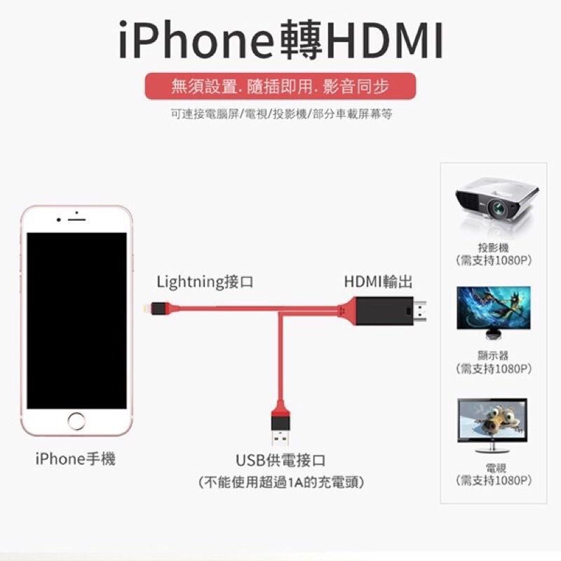 【不延遲】Iphone HDMI轉接線 影音轉接線 HDMI線 手機轉電視 電視棒 電視轉接線 蘋果 電視線 轉接器-細節圖4