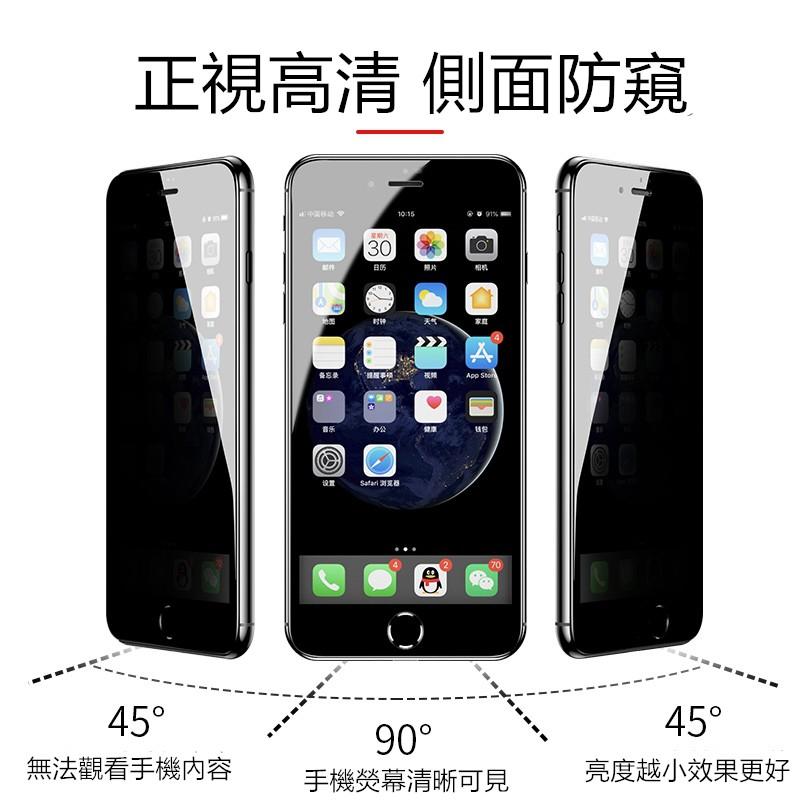 iPhone 11 12 Pro Max SE2滿版防窺膜iPhoneXS XR i7 6 i8Plus防偷窺手機玻璃貼-細節圖3