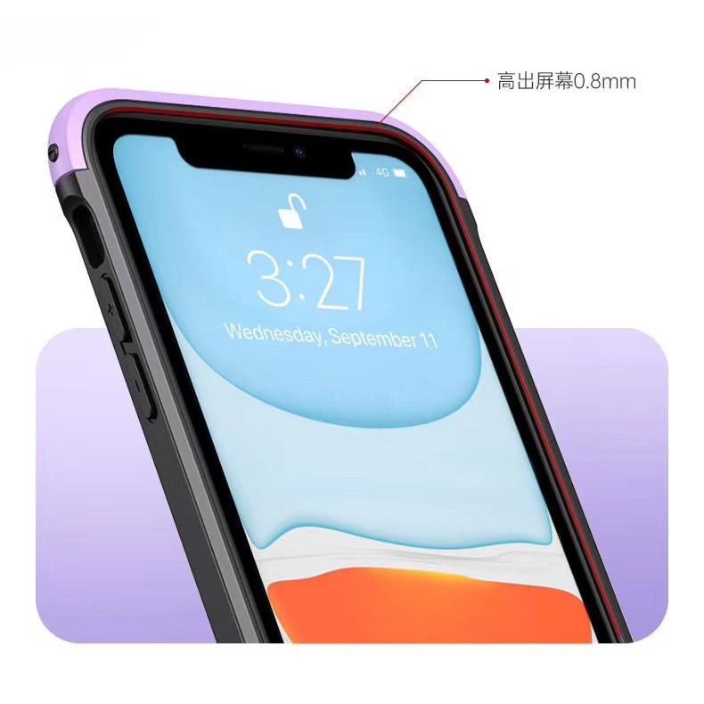 BK 適用iPhone12 Pro/i12 Pro/iPhone 11 Pro max 手機殼 透明殼 四角加厚手機殼-細節圖3