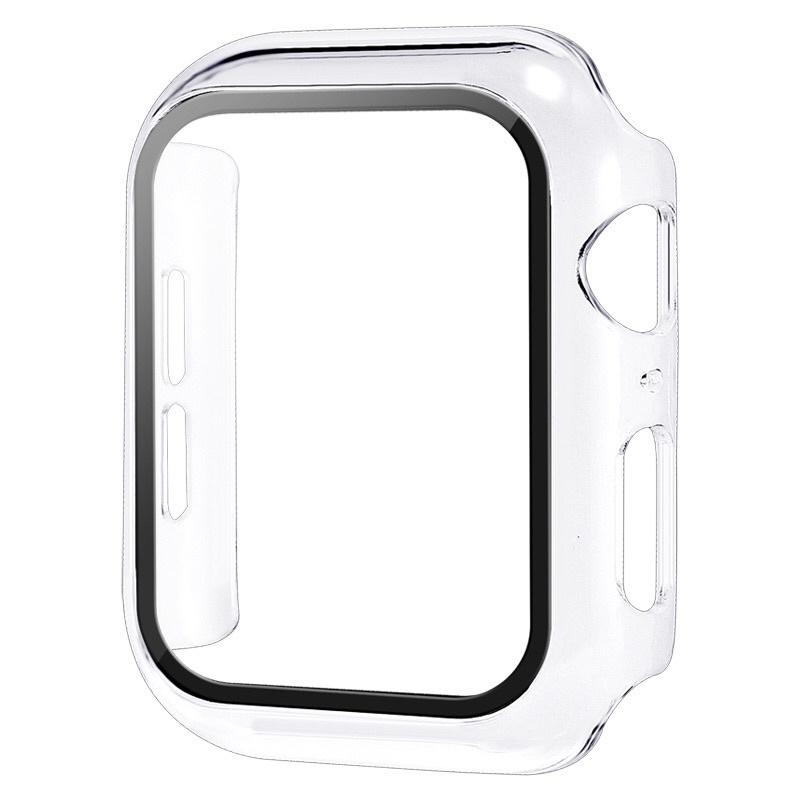 Apple Watch保護殼PC+鋼化膜一體38/40/42/44mm蘋果手錶保護殼 iWatch S6 SE 4、5-細節圖5