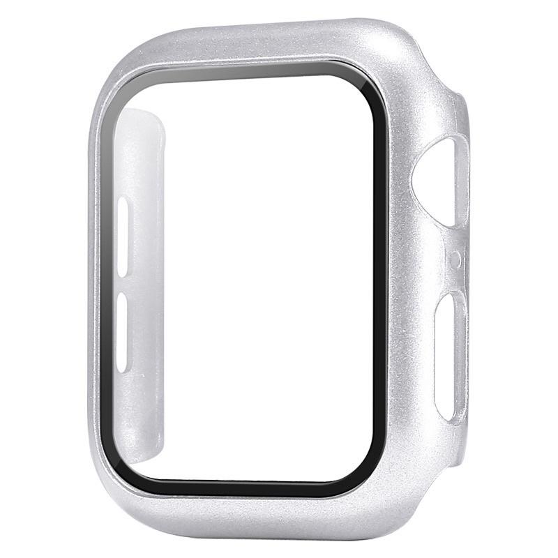 Apple Watch保護殼PC+鋼化膜一體38/40/42/44mm蘋果手錶保護殼 iWatch S6 SE 4、5-細節圖6