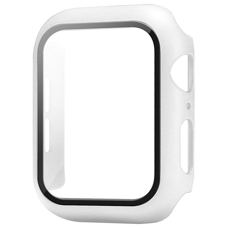 Apple Watch保護殼PC+鋼化膜一體38/40/42/44mm蘋果手錶保護殼 iWatch S6 SE 4、5-細節圖7