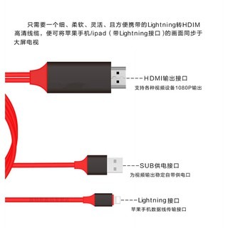 iPone iPad HDMI lightning 轉電視 連接線 即插即用 Apple TV-細節圖3