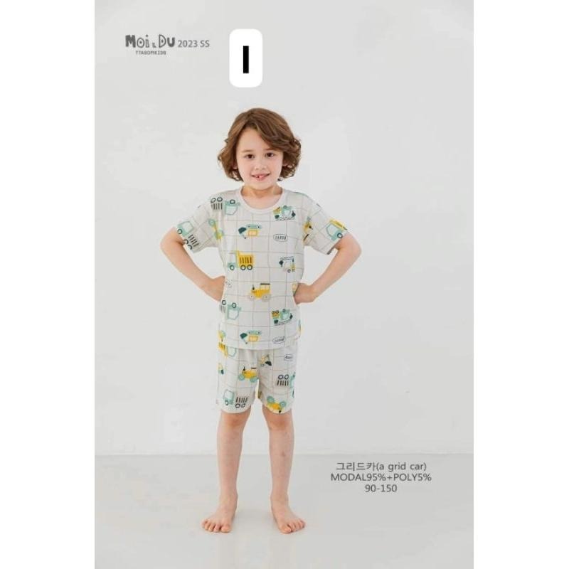 韓國連線 TTASOM 2023新款 韓國製 男女童居家服套裝 莫代爾棉 男寶女寶休閒服 睡衣 現貨現貨-細節圖2