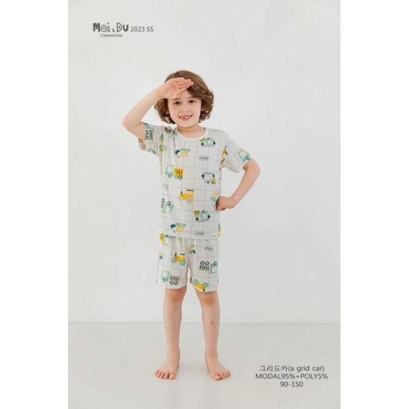韓國連線 TTASOM 2023新款 韓國製 男女童居家服套裝 莫代爾棉 男寶女寶休閒服 睡衣 現貨現貨-細節圖4