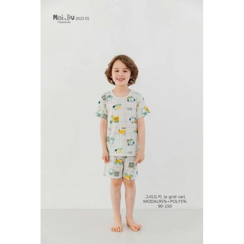 韓國連線 TTASOM 2023新款 韓國製 男女童居家服套裝 莫代爾棉 男寶女寶休閒服 睡衣 現貨現貨-細節圖7