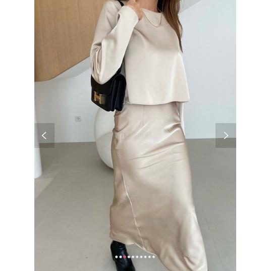 NaNa LuLu韓國連線 日本連線 韓國製特價微光澤貴婦等級套裝 出清現貨兩套: 香檳S*1, 質感灰M*1-細節圖4