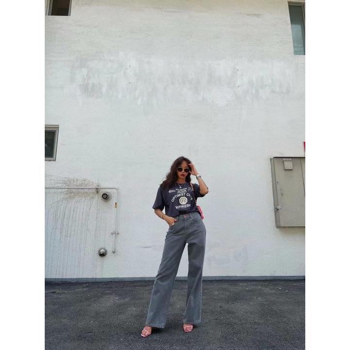 NaNa LuLu 韓國連線 現貨特價-超級稀有的灰色牛仔褲M號-細節圖2