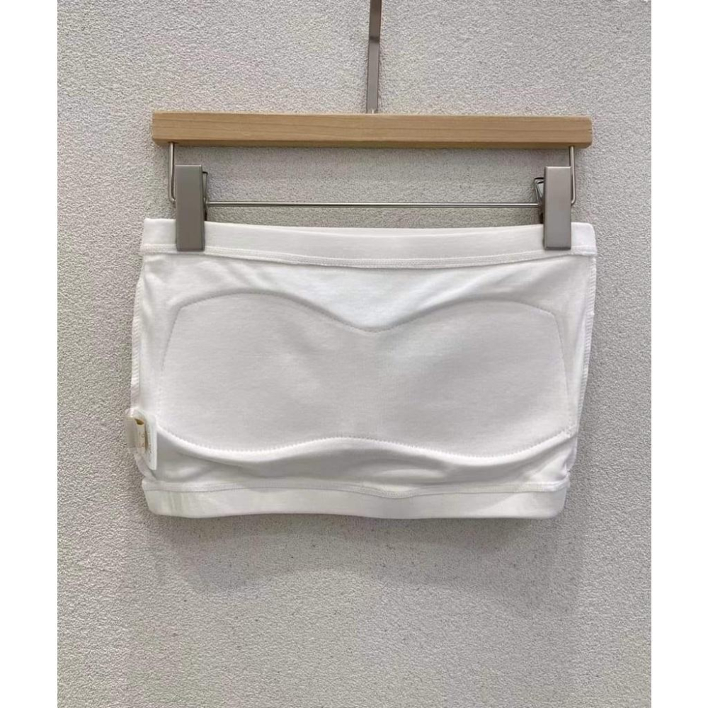 NaNa LuLu 韓國代購 韓國連線 韓國製上下鬆緊帶不會掉的平口bra top 現貨白黑 可單穿可內搭-細節圖4