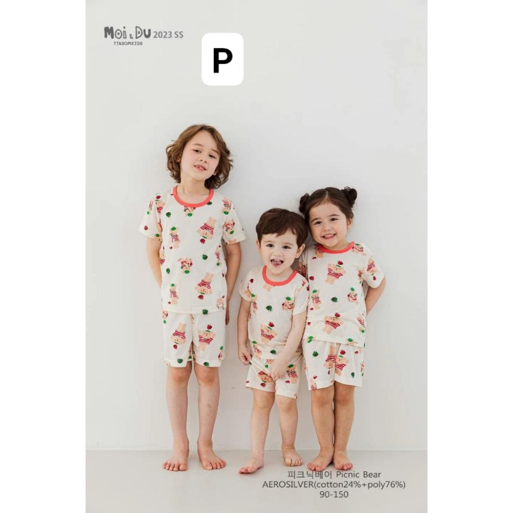 韓國製 TTASOM 2023新款男女童居家服 睡衣 套裝 銀離子抗菌 現貨馬上出-細節圖4