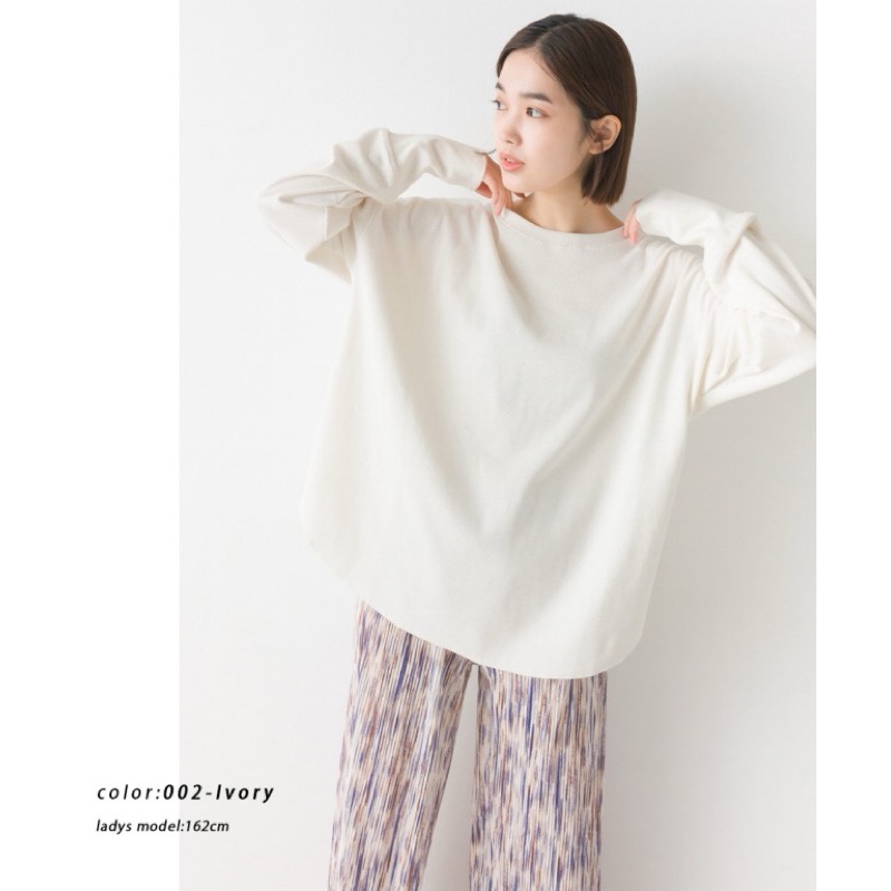 （預購）日本代購🇯🇵日牌OMNES經典羅紋百搭長袖上衣-細節圖2