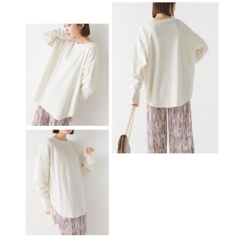 （預購）日本代購🇯🇵日牌OMNES經典羅紋百搭長袖上衣-細節圖3