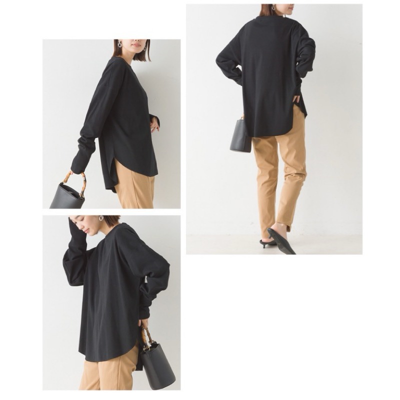 （預購）日本代購🇯🇵日牌OMNES經典羅紋百搭長袖上衣-細節圖5