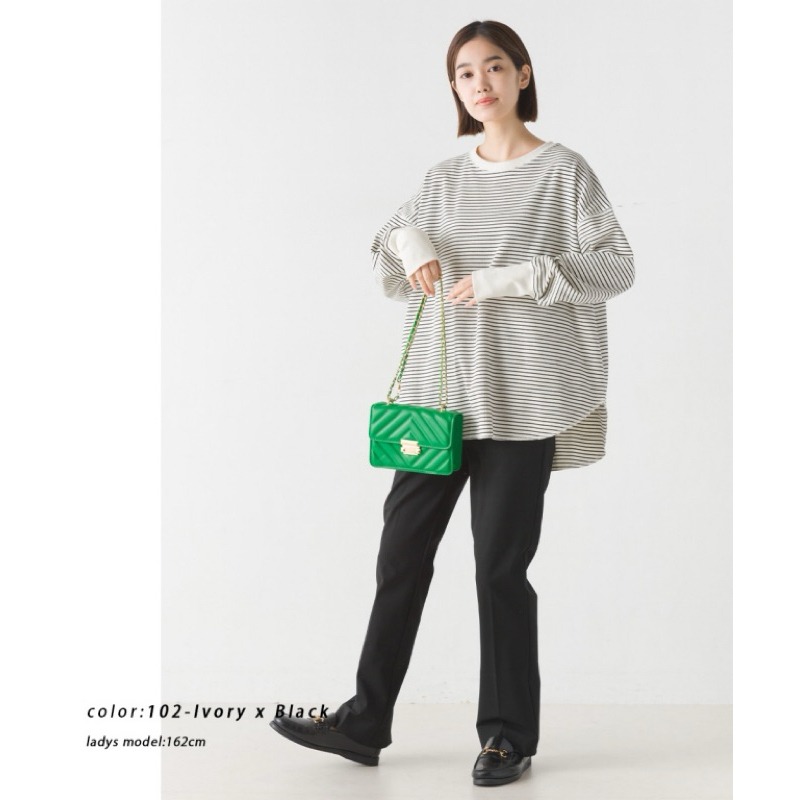 （預購）日本代購🇯🇵日牌OMNES經典羅紋百搭長袖上衣-細節圖6