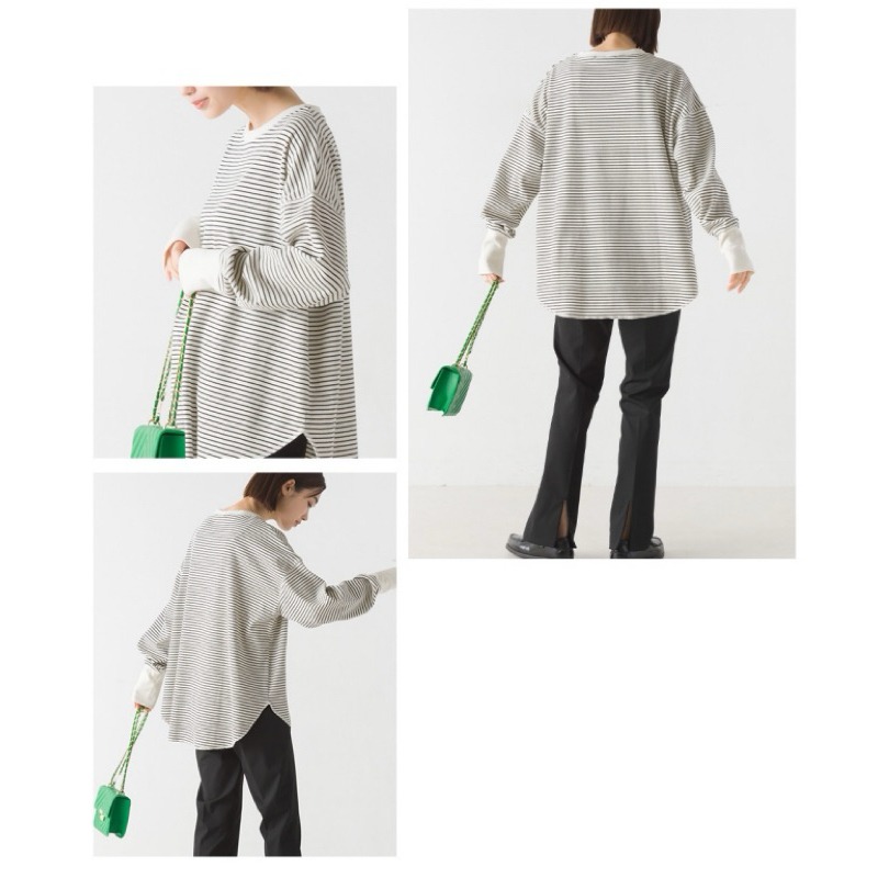 （預購）日本代購🇯🇵日牌OMNES經典羅紋百搭長袖上衣-細節圖7
