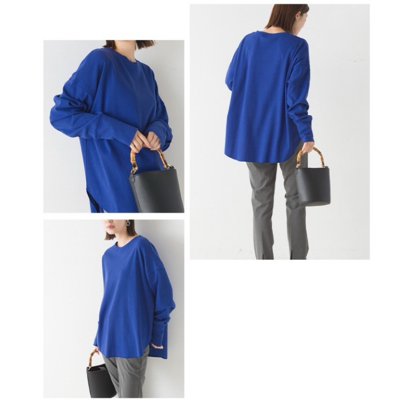 （預購）日本代購🇯🇵日牌OMNES經典羅紋百搭長袖上衣-細節圖10